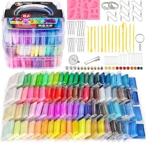 86 Colors polymer Clay Starter Kit (44)